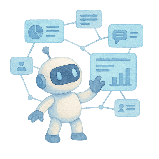 AI Agent Homepage (Transparent)